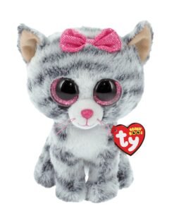 TY Beanie Boos Kiki Χνουδωτή Γατούλα Γκρι 23εκ