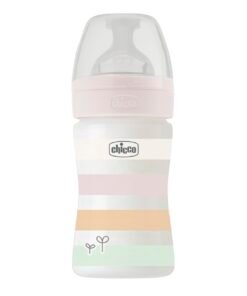 Chicco Πλαστικό Μπιμπερό Well Being Κατά των Κολικών Ροζ 150ml Για 0+ Μηνών