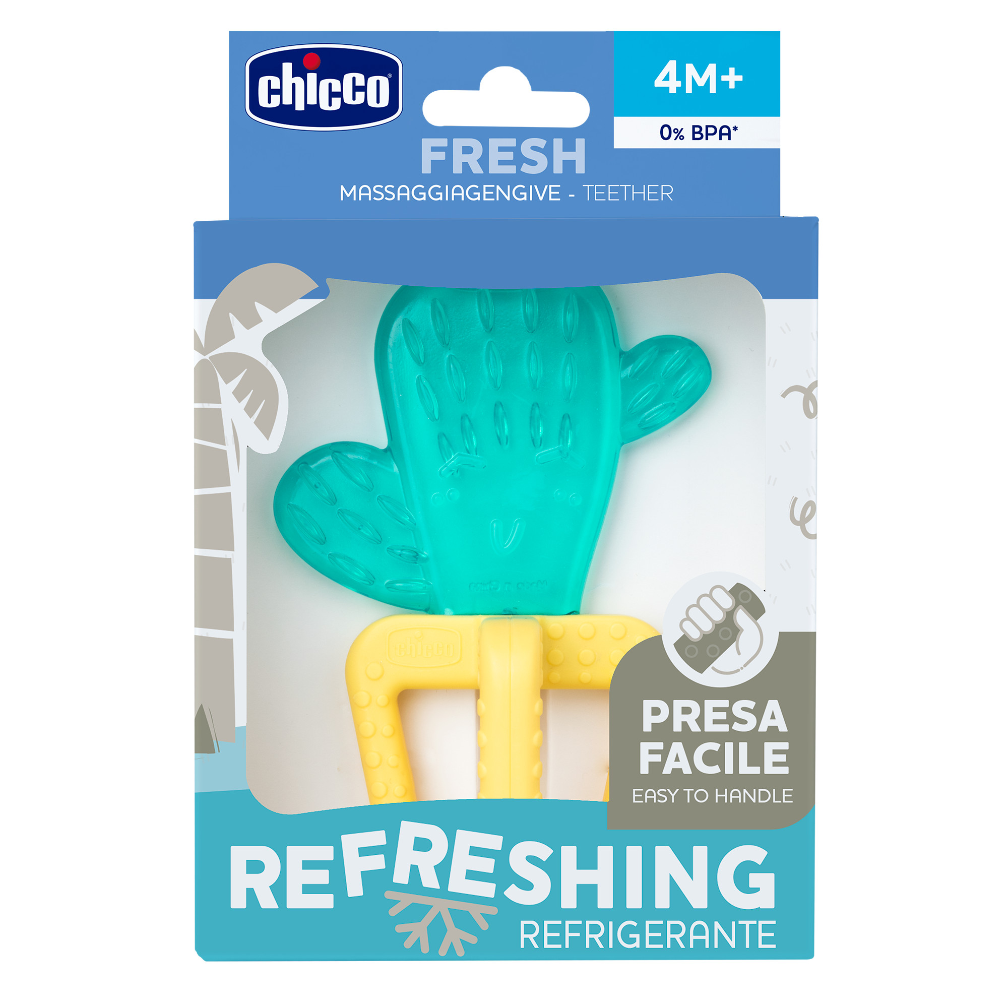 Chicco Βρεφικός Μασητικός Κρίκος Οδοντοφυΐας Σιλικόνης Cactus Για 4+ Μηνών - Image 2