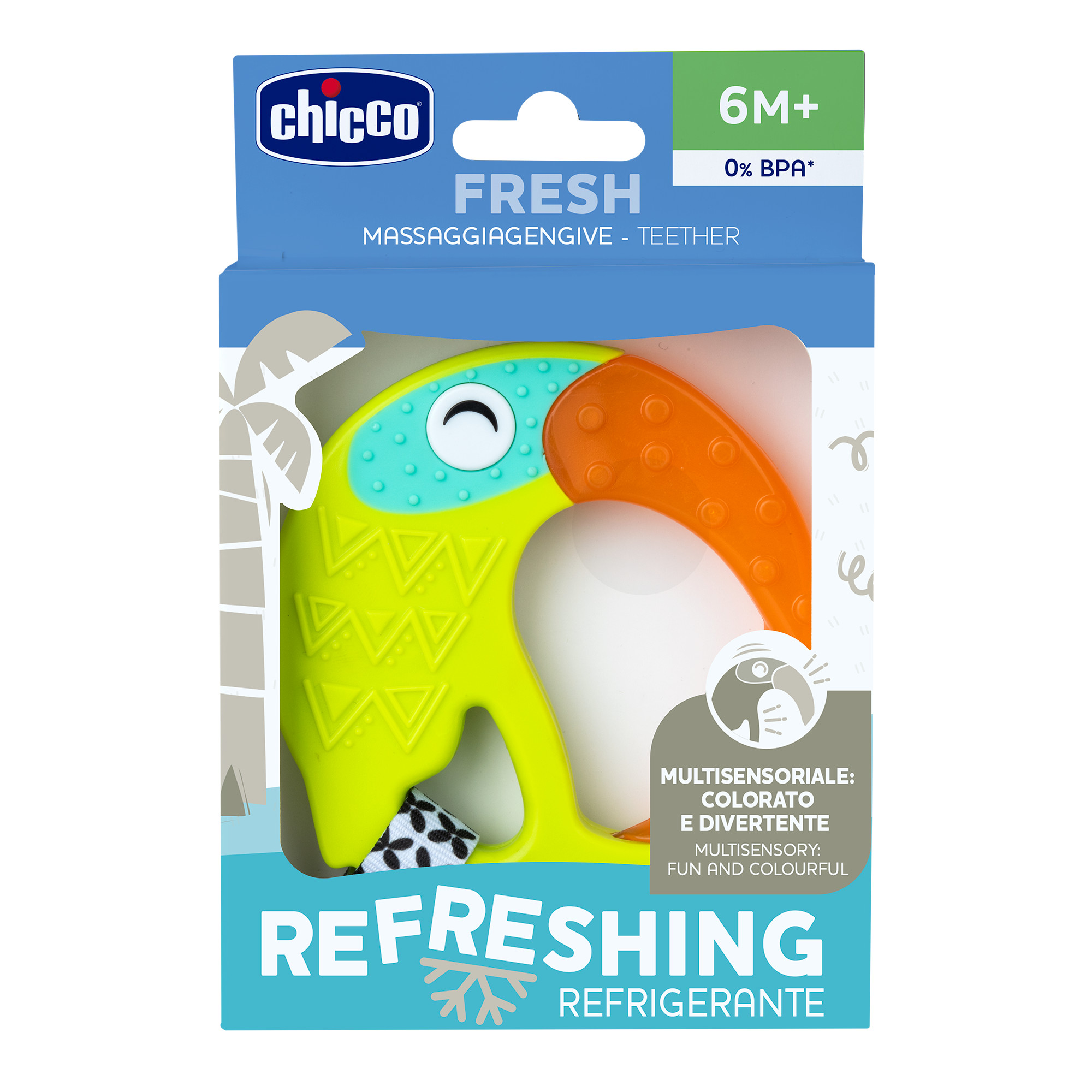 Chicco Βρεφικός Μασητικός Κρίκος Οδοντοφυΐας Δροσιστικός Funny Για 6+ Μηνών - Image 3