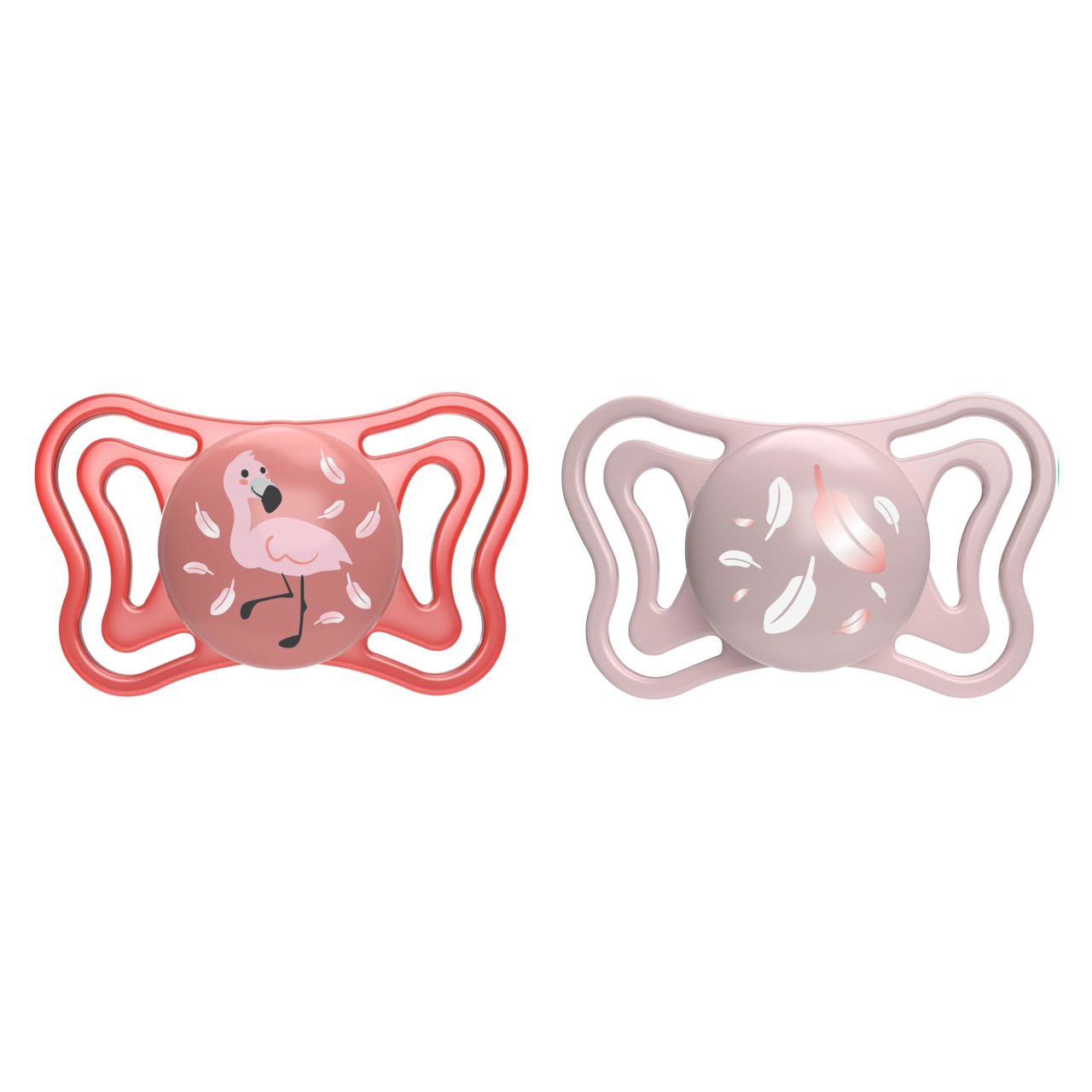 Chicco Πιπίλες Light PhysioForma Ροζ Για 6-16 Μηνών 2τμχ
