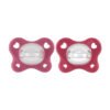 Chicco Πιπίλες Όλο Σιλικόνη PhysioForma Dual Soft Ροζ Για 16-36 Μηνών 2τμχ