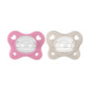 Chicco Πιπίλες Όλο Σιλικόνη PhysioForma Dual Soft Ροζ Για 6-16 Μηνών 2τμχ