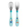 Chicco Βρεφικό Σετ Πιρούνι - Κουτάλι Μπλε Για 18+ Μηνών