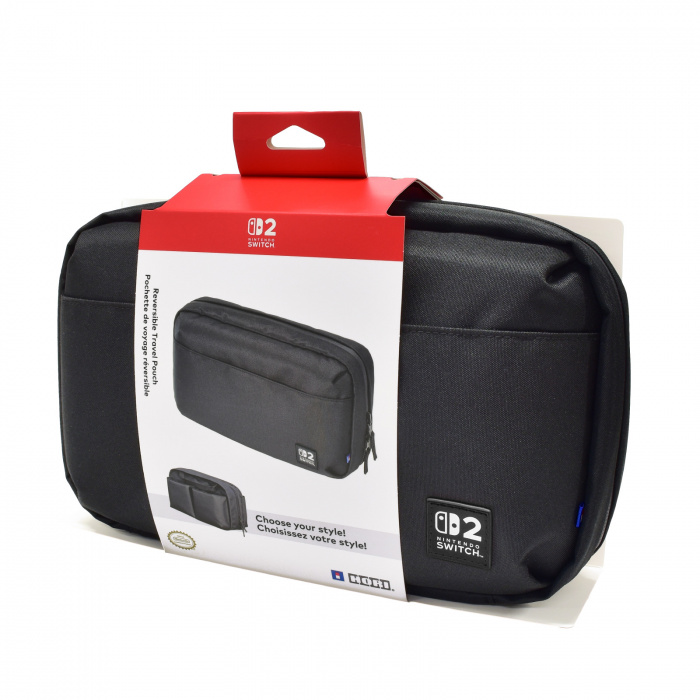 HORI (NSX-026E) REVERSIBLE TRAVEL POUCH (BLACK) FOR SWITCH 2 / SWITCH / SWITCH OLED - Image 6