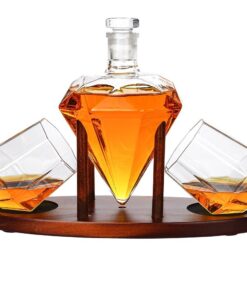 Deluxe Diamond Decanter Set - Σετ Κρυστάλλινης Καράφας Deluxe Diamond