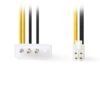 Nedis Ccgp74340va015 Internal Power Cable, P4 Male - Molex Male, 0.15m