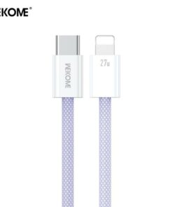 Καλώδιο Φόρτισης WK WDC-21 USB-C σε Lightning PD 27W 1m Μώβ