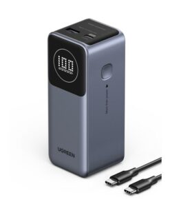 Power Bank 12000mAh PD 100W UGREEN PB724 35526B 3 θέσεων,με καλώδιο USB-C 240W