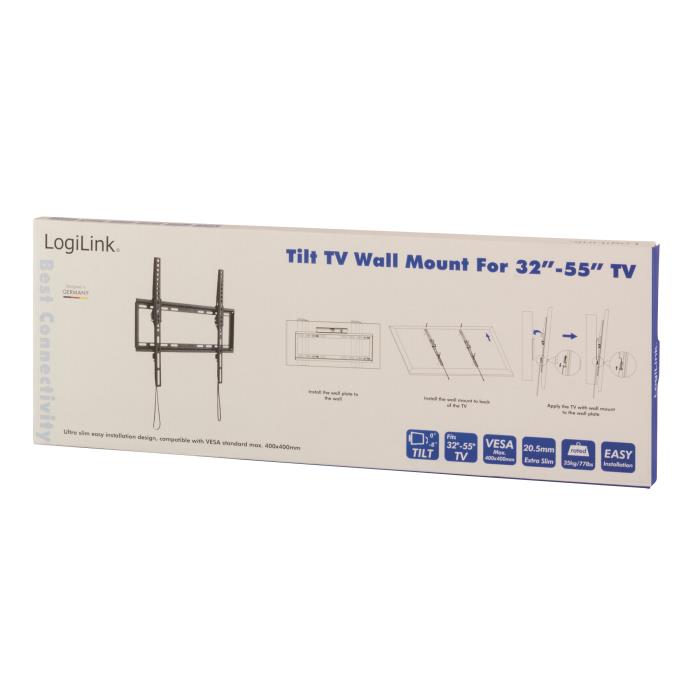 Βάση Τηλεόρασης Επιτοίχια LogiLink BP0010 32"-55" έως 35kg - Image 3