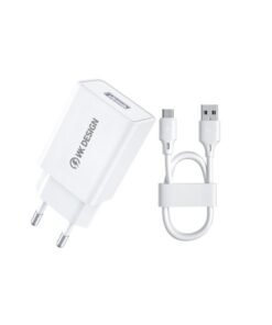 Φορτιστής Σπιτιού 10W WK WP-U118, με καλώδιο USB-C Λευκό