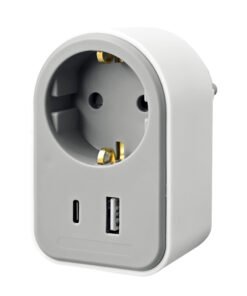 Αντάπτορας με pass-through και 2 θύρες USB (1 x USB-C & 1 x USB-Α) - SONORA PAW100 AC20