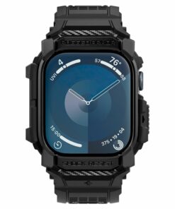 Spigen Rugged Armor Pro, ματ μαύρο - Apple Watch 10 2024 46mm (ACS08604)