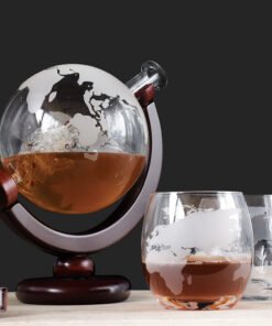 The Source Globe Decanter with Glasses - Σετ Κανάτα Υδρόγειος με 2 ποτήρια