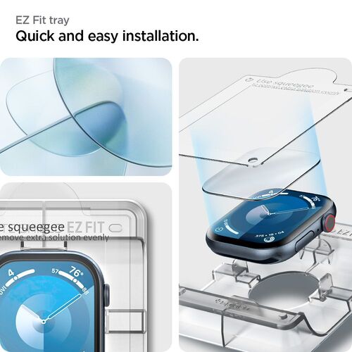 Spigen Eliteshield EZ Fit tempered γυαλί διάφανο για Apple Watch 10/11 2024 46mm (AFL08579) - Image 7