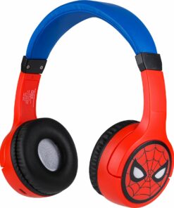 eKids Marvel Spiderman Ασύρματα Ακουστικά με ασφαλή μέγιστη ένταση ήχου για παιδιά και εφήβους (SM-B34VM) (Κόκκινο/Μπλε)