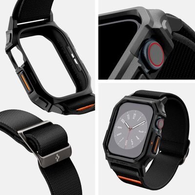 Spigen Lite Fit Pro, ματ μαύρο - Apple Watch 10 2024 46mm (ACS08609) - Image 9