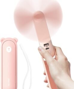 JISULIFE (S010F8X02006) PORTABLE HANDHELD FAN LIFE8 PLUS (4500MAH) PINK