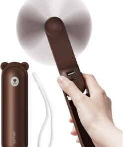 JISULIFE (S010F8X05006) PORTABLE HANDHELD FAN LIFE8 PLUS (4500MAH)  BROWN