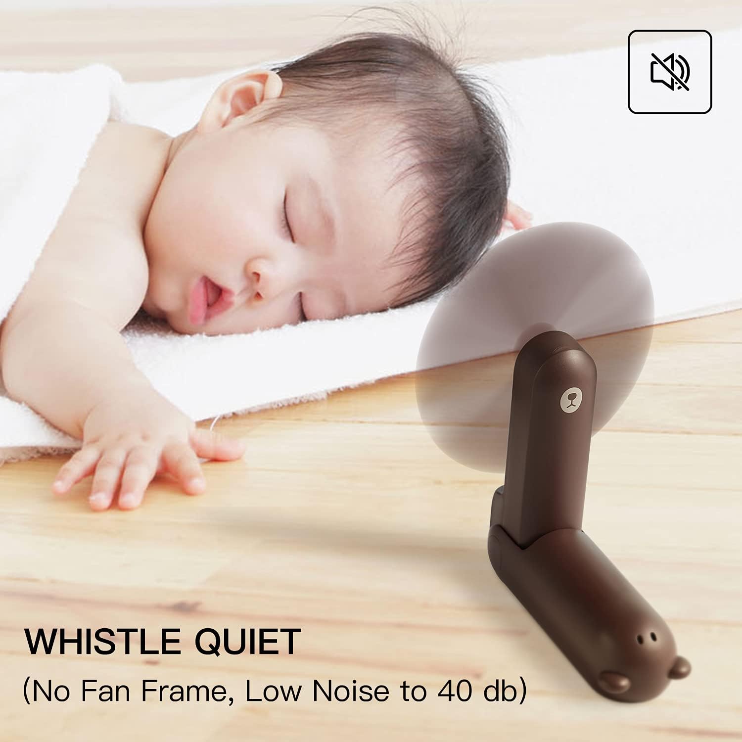 JISULIFE (S010F8X05006) PORTABLE HANDHELD FAN LIFE8 PLUS (4500MAH) BROWN - Image 6
