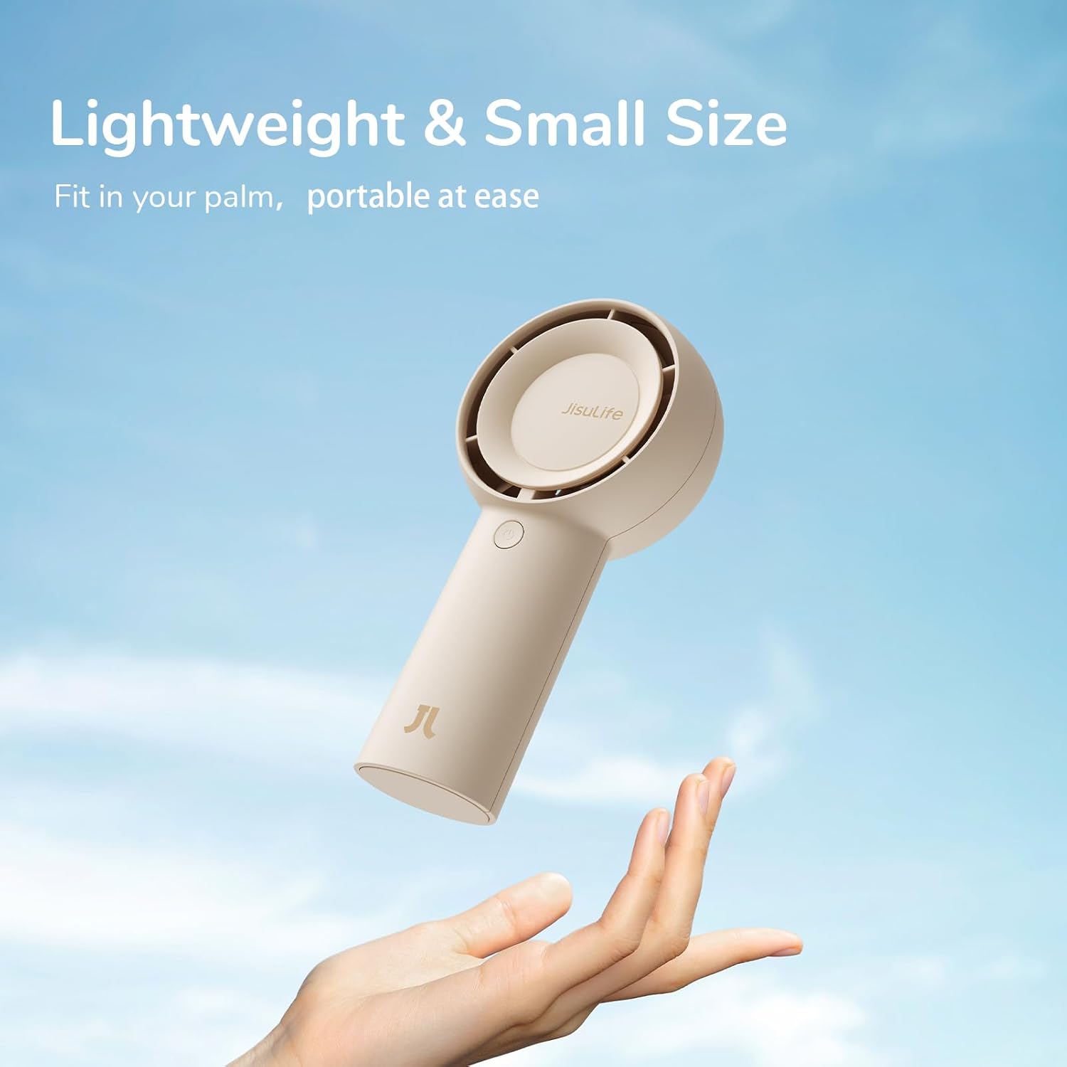 JISULIFE (S01FA4314005) PORTABLE HANDHELD FAN5 PLUS (4000MAH) LIGHT BROWN - Image 3
