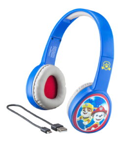 eKids Paw Patrol Ασύρματα Ακουστικά με ασφαλή μέγιστη ένταση ήχου για παιδιά και εφήβους (PW-B36VM) (Γαλάζιο/Λευκό)