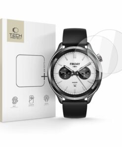 Tech-Protect Glass Fit+ σετ 2 προστατευτικά σκληρυμένα γυαλιά για Xiaomi Watch S4 clear