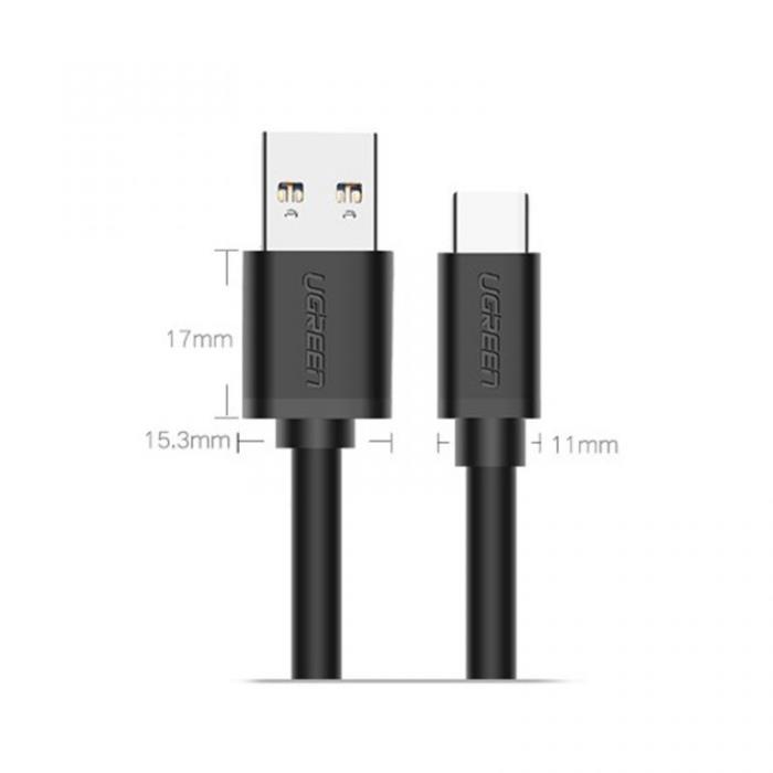 Καλώδιο Φόρτισης UGREEN US184 20882 USB σε USB-C 1m Μαύρο - Image 2