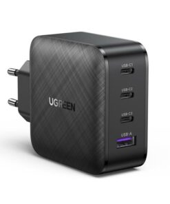 Φορτιστής Σπιτιού GaN PD 65W UGREEN CD224 70774 4 Θέσεων Μαύρο