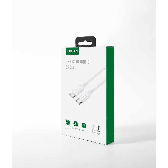 Καλώδιο Φόρτισης UGREEN US264 60518 USB-C σε USB-C PD 60W 1m Λευκό - Image 3