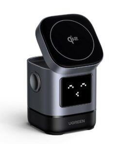 Φορτιστής Σπιτιού 15W Qi2 UGREEN W709 45775 με Ασύρματη Φόρτιση Magnetic Γκρι