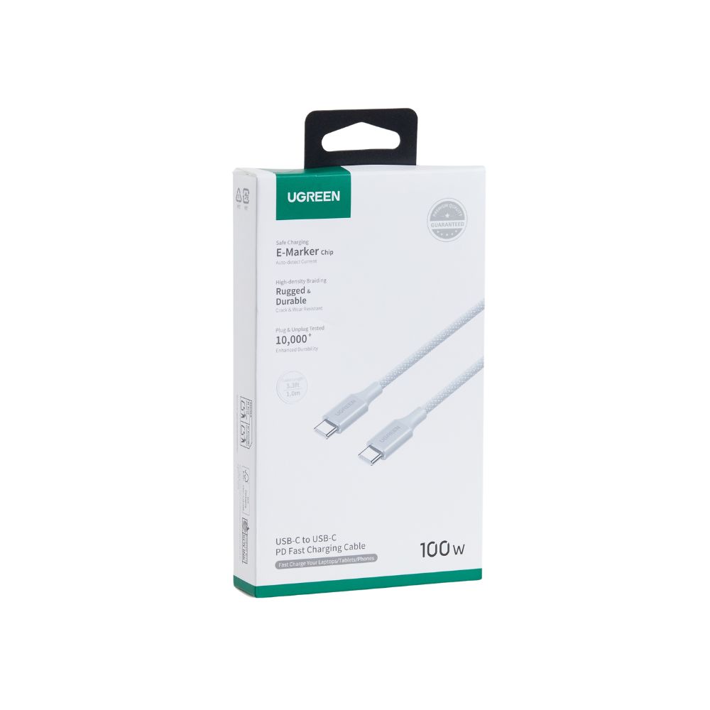 Καλώδιο Φόρτισης UGREEN L502 65256 USB-C σε USB-C PD 100W 2m ΓΚΡΙ - Image 3