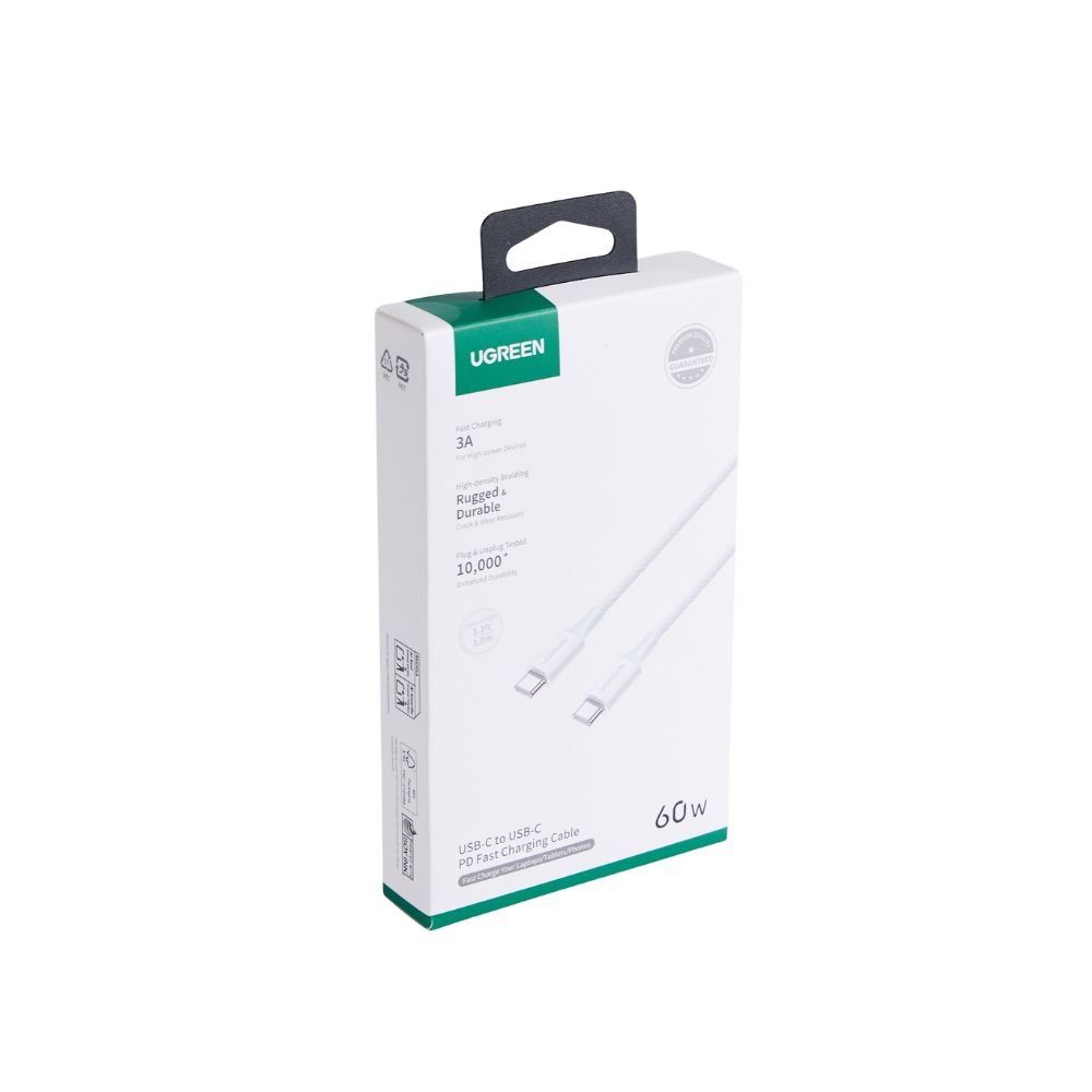 Καλώδιο Φόρτισης UGREEN L501 35465 USB-C σε USB-C PD 60W 1m Γκρι - Image 3