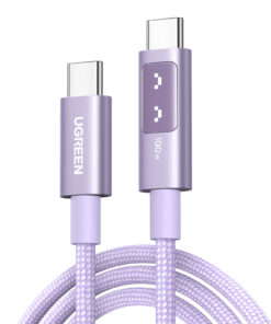 Καλώδιο Φόρτισης UGREEN L509 65092 USB-C σε USB-C PD 100W 1m Μώβ