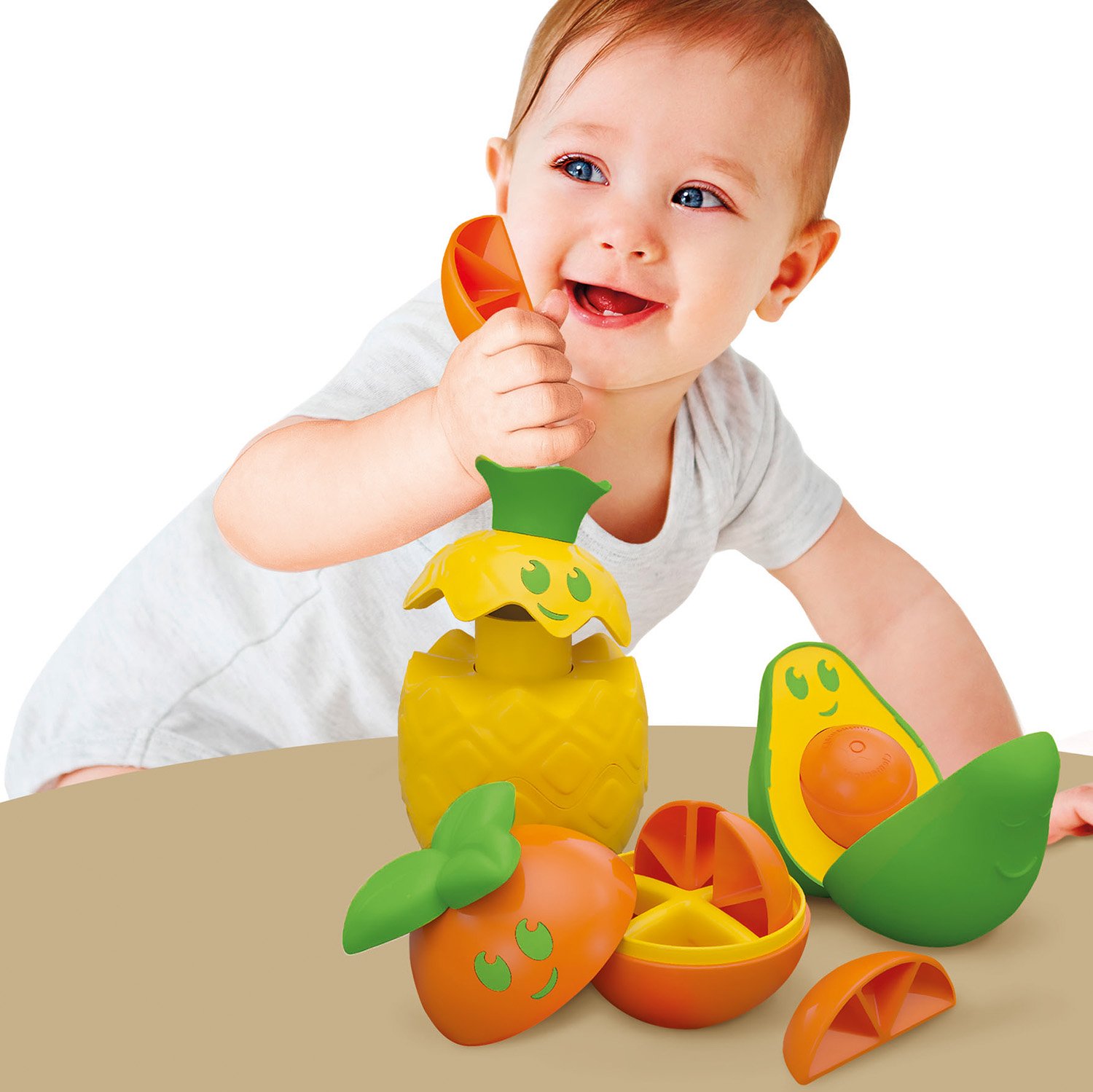 Baby Clementoni Βρεφικό Παιχνίδι Σετ Φρούτων Από Ανακυκλωμένα Υλικά Για 12-36 Μηνών - Image 5