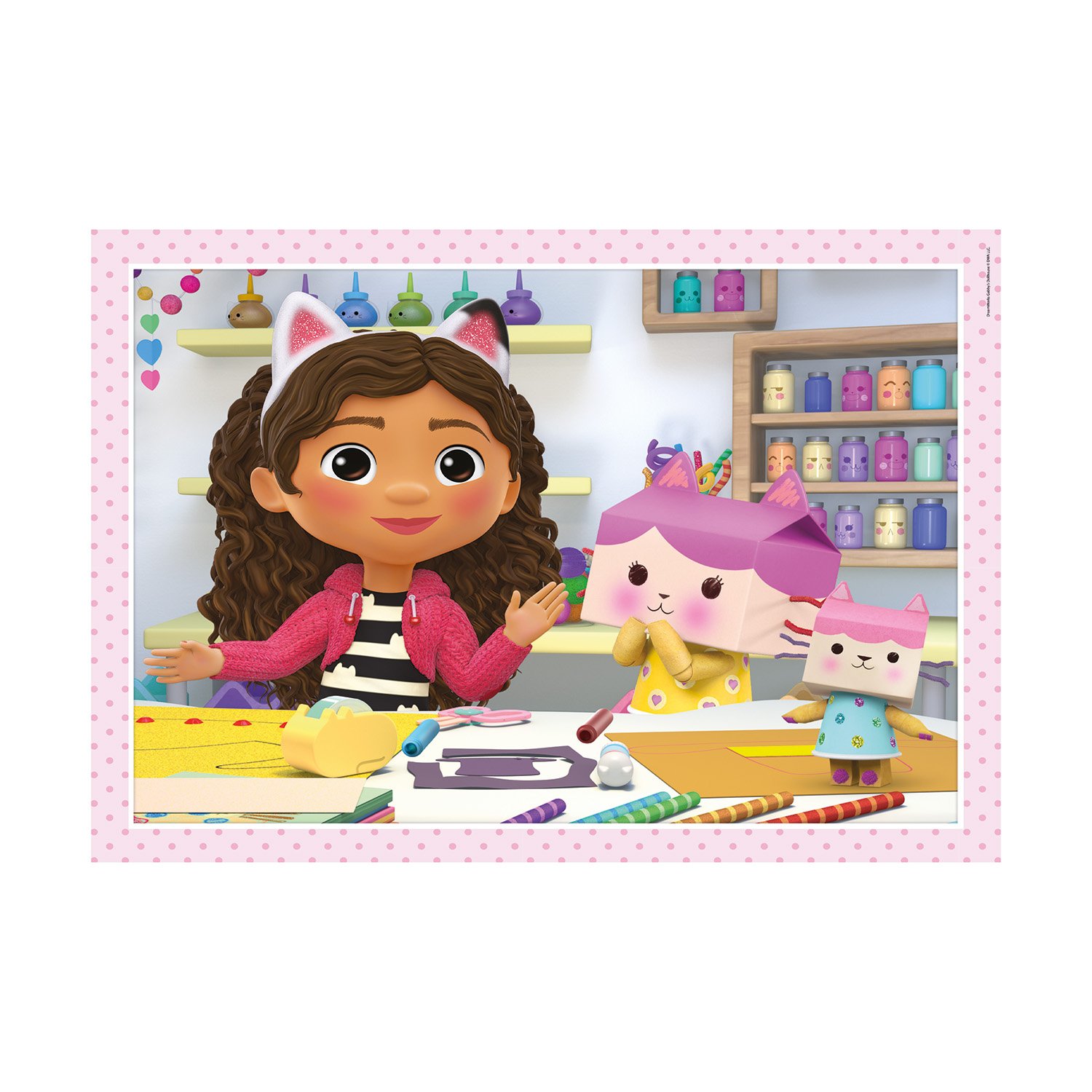 Clementoni Παιδικό Παζλ 4 in 1 Super Color DreamWorks Gabby's Dollhouse 12-16-20-24 τμχ - Image 5
