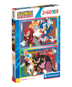 Clementoni Παιδικό Παζλ Super Color Sonic 2x60 τμχ