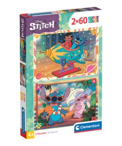 Clementoni Παιδικό Παζλ Super Color Disney Stich 2x60 τμχ