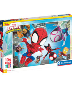 Clementoni Παιδικό Παζλ Maxi Supercolor Marvel Spidey και οι Απίθανοι Φίλοι του 104 τμχ