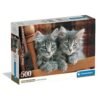 Clementoni Παζλ High Quality Collection Γατάκια 500 τμχ - Compact Box