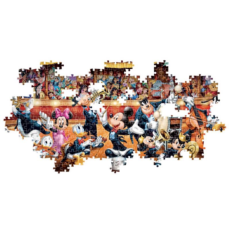 Clementoni Παζλ Panorama High Quality Collection Disney Ορχήστρα 1000 τμχ - Compact Box - Image 3