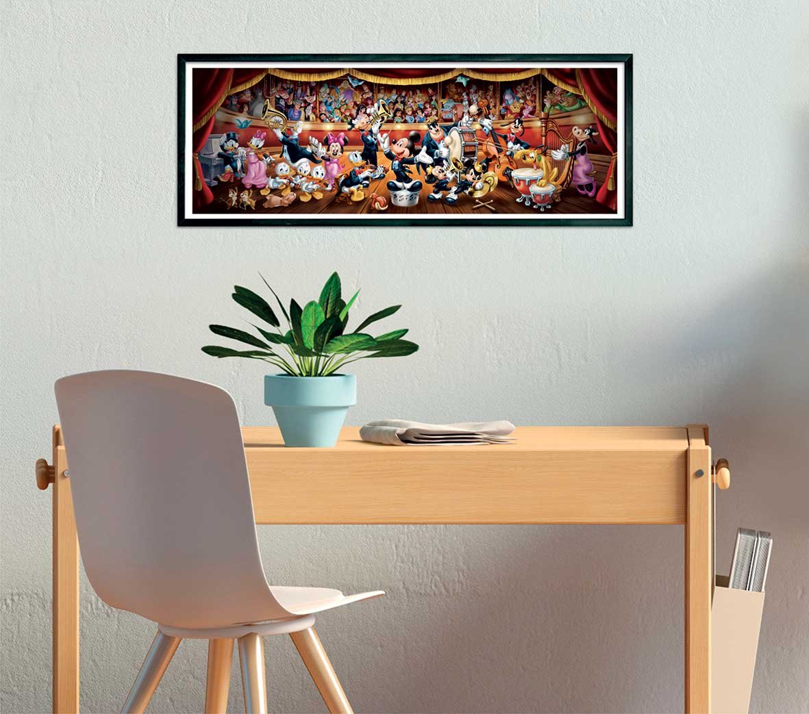 Clementoni Παζλ Panorama High Quality Collection Disney Ορχήστρα 1000 τμχ - Compact Box - Image 4