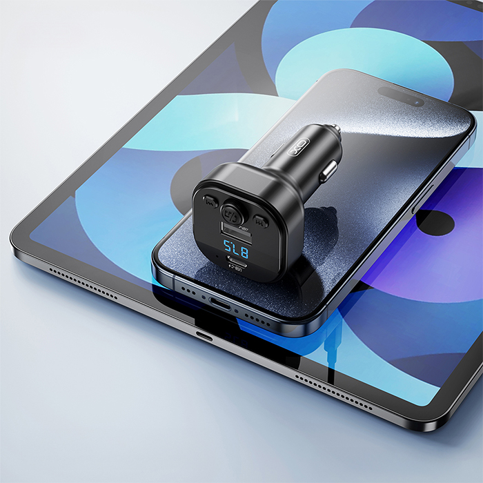 Bluetooth ΜΡ3 αναμεταδότης FM αυτοκινήτου με θύρα φόρτισης Type-C, 15W - XO BCC18 - Image 4