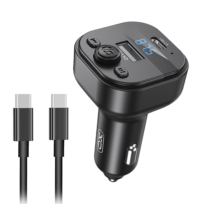 Bluetooth ΜΡ3 αναμεταδότης FM αυτοκινήτου με θύρα φόρτισης Type-C και καλώδιο φόρτισης Type-C - XO BCC18