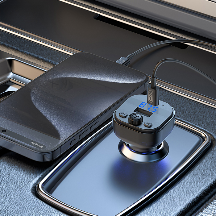 Bluetooth ΜΡ3 αναμεταδότης FM αυτοκινήτου με θύρα φόρτισης Type-C και καλώδιο φόρτισης Type-C - XO BCC18 - Image 4