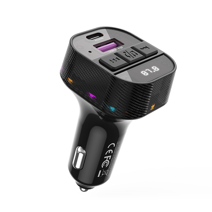 Bluetooth ΜΡ3 αναμεταδότης FM αυτοκινήτου με θύρες φόρτισης Type-A+Type-C PD 30W - XO BCC17