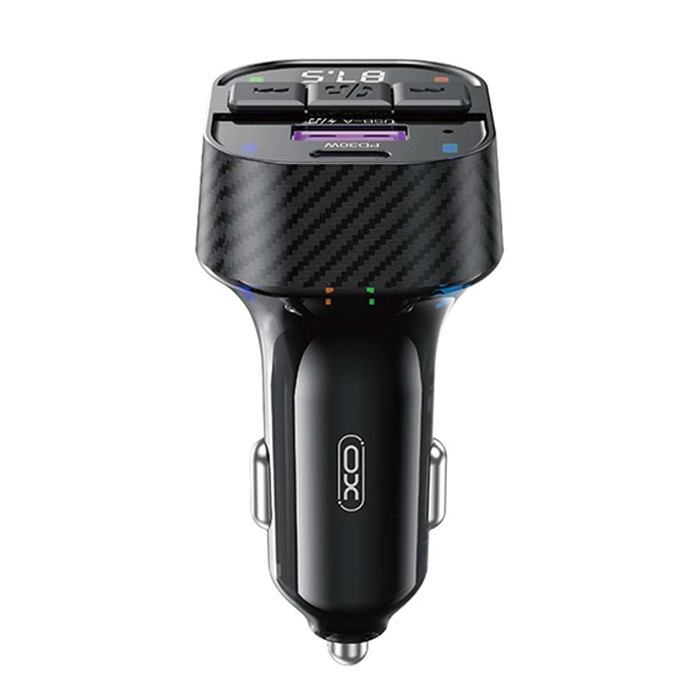 Bluetooth ΜΡ3 αναμεταδότης FM αυτοκινήτου με θύρες φόρτισης Type-A+Type-C PD 30W - XO BCC17 - Image 2