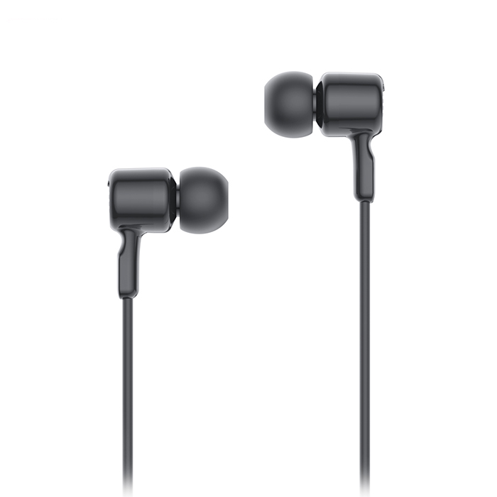 Ενσύρματα in-ear μεταλλικά ακουστικά με μικρόφωνο και βύσμα USB-C, σε μαύρο χρώμα - XO EP81 - Image 2