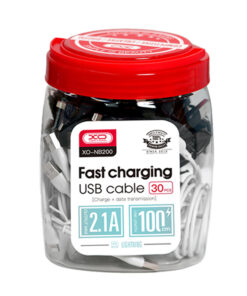 Καλώδιο USB High-Speed Α αρσ. - Lightning, 1.00m συσκευασία 30 τεμαχίων. - XO NB200