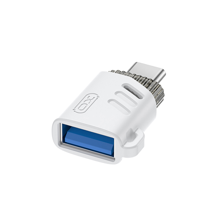 Αντάπτορας USB High-Speed type-C αρσ. - USB-Α θηλ., σε λευκό χρώμα - XO NB256B - Image 3